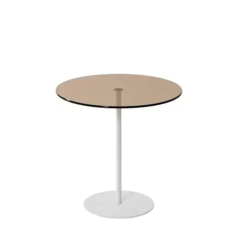 Odkládací stolek / Příruční stolek Chill-Out - White, Bronze