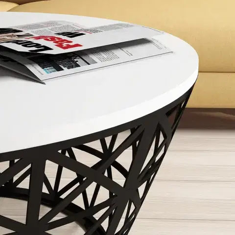 Konferenční stolek Stil Metal Ferforje - White