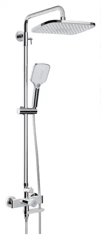 Rubineta Sprchový a vanový set SET VENETO+EASY PUSH-10, chrom OLBA625140
