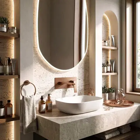 REA Podomítková umyvadlová baterie PREMIUM Joe Brush Copper REA-B4509