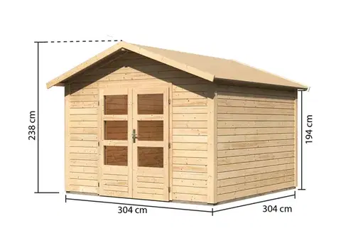 Dřevěný zahradní domek 304x304 cm Lanitplast