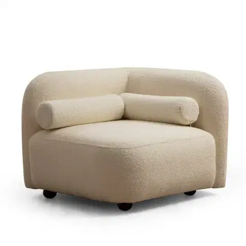 Křeslo ušák Victoria Cream Bouclette