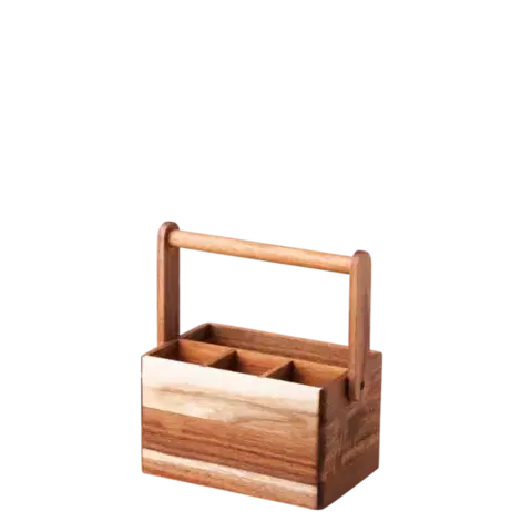 Stojan na příbor Akát 22,6 x 14,2 x 24,8 cm – FLOW Wooden - 593709