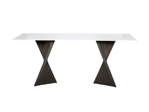 LivinHill Jídelní stůl Modig M17 180 cm grafit/mramor