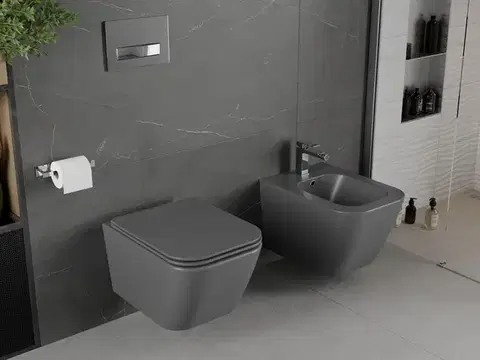 MEXEN Madox  závěsný bidet, světle šedý mat 35155161