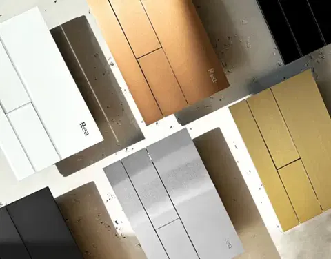 REA Tlačítko T Brush Steel REA-E0057