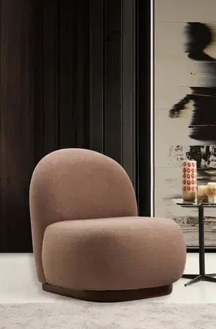 Křeslo ušák Tina - Cappuccino