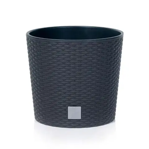 PROSPERPLAST - Květináč Rato Round 20cm antracit