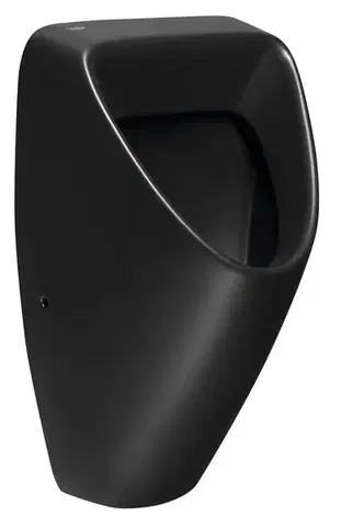SAPHO SCHWARN BLACK keramický urinál, zadní přívod, zadní odpad, černá mat 201.701.6