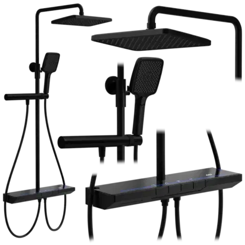 REA Sprchový set s termostatem Pedro Black REA-P0897