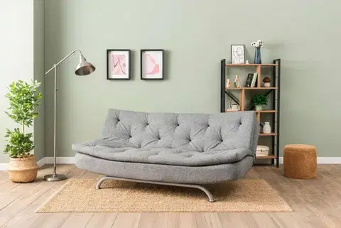 Trojmístná rozkládací pohovka Rivo - Light Grey