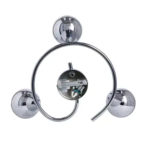 Spirálová stropní lampa 3X10W E14 LED chrom FORT