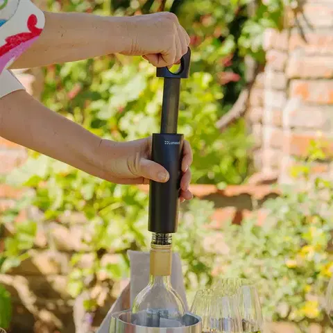 Vakuová pumpička na víno se dvěma zátkami — Lunasol Accessoires - 596555