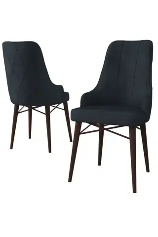 Sada židlí (6 kusů) Neta - Anthracite, Brown