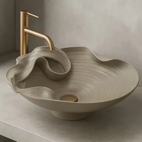 REA Keramické umyvadlo na desku HM-12 Handmade ART REA-U6328