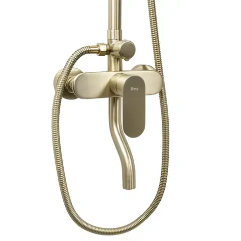 REA Sprchový set DROP Brush Gold REA-P7063