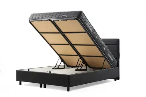 Rám dvoulůžkové postele s čelem Motya 160 x 200 - Anthracite