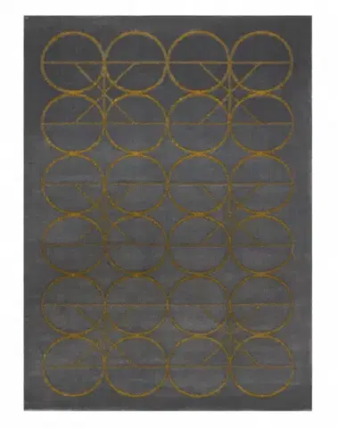 Dywany Łuszczów, Kusový koberec Emerald 1010 grey and gold, 80x150, šedá, chodba / předsíň