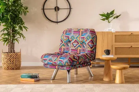 Rozkládací křeslo Misa Small Solo - Patchwork