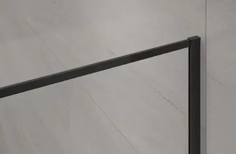 INVENA Walk-in II 100x200cm, rámeček 8mm shiny-glass, černá  AK-32-108-S
