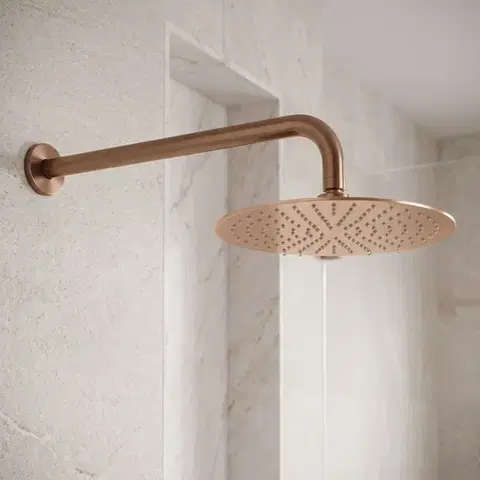 REA Kulaté sprchové rameno JS-9021 40cm Brush copper REA-P6851