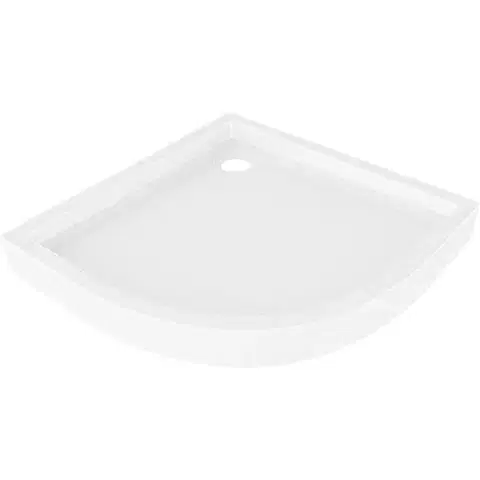 MEXEN Flow+ Sprchová vanička čtvrtkruh 100 x 100, bílá lesk 46Q101010H