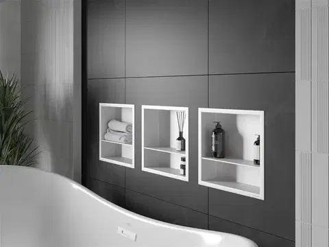 MEXEN X-Wall-R modul pro vestavbu do stěny s poličkou 30 x 30, bílá 1920303010S