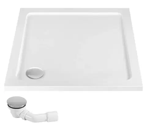 REA/S Sprchový kout PUNTO 90x90 černá Se sprchovou vaničkou Savoy black KPL-K1015