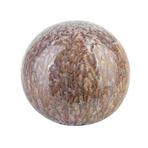 Mondex Keramická dekorativní koule Saggio Lemon 10 cm hnědá