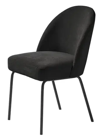 Estila Jídelní židle Zila, černá žinylka