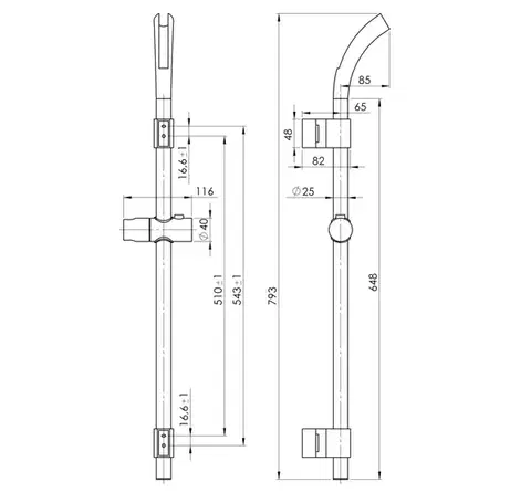 Rubineta Sprchový set AMADEUS OLBA624027