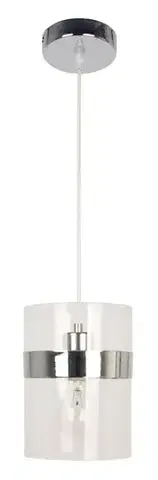 Závěsná lampa 1xE27 chrom BRANDO