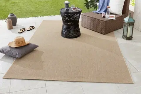 Hanse Home, Kusový koberec Meadow 102727 Beige – na ven i na doma, 200x290, béžová, chodba / předsíň