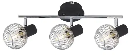 Nástěnná lampa Oslo Strip e14 černá/chrom