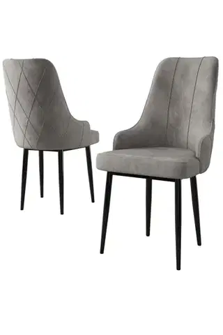 Sada židlí (2 kusy) Trex - Grey, Black