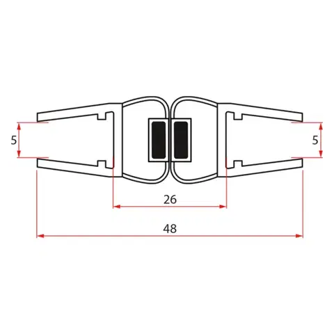 AQUALINE Sada magnetických těsnění pro YB93 NDYB93-C05