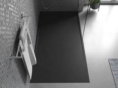MEXEN Amon obdélníková sprchová vanička SMC 160 x 80, černá 4F708016
