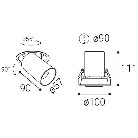 LED2 2252633D HIDE, B DIM 20W 3000K