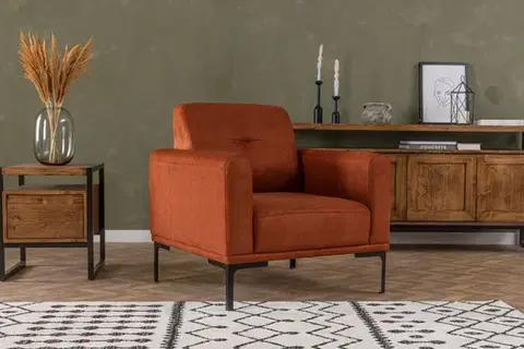 Křeslo ušák Mustang - Orange
