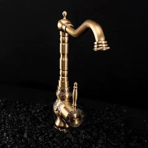 REA Kuchyňská Umyvadlová baterie VENICE antique bronze REA-B2500