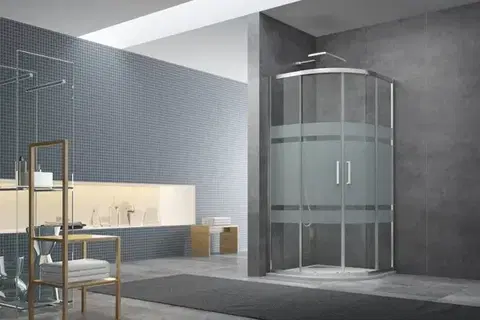 Sprchový kout čtvrtkruh 80x80 cm SAT TEX SIKOTEXS80CRS SIKOTEXS80CRS