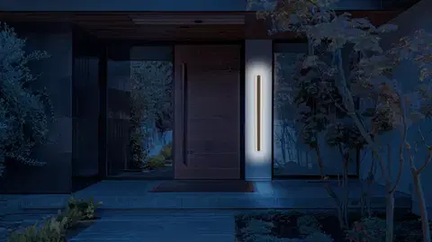 Venkovní fasádní svítidlo STICK - minimalistické LED nástěnné svítidlo 90 cm 28W - moderní venkovní osvětlení IP65
