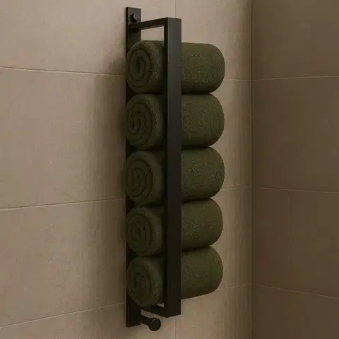 REA Koupelnový věšák Black REA-98025