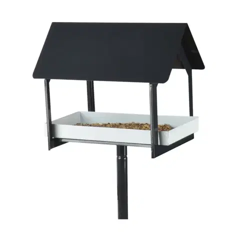 Esschert Design Krmítko pro ptáky HENRY 126 cm tmavě šedé 