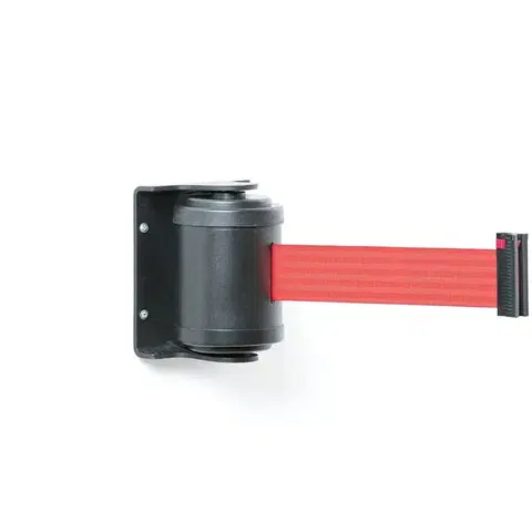 Zahrazovací pás, 180°, 4500 mm, černá, červený pás