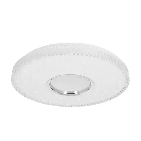 Stropní lampa BUBBLES, plafond 40cm, 24W LED, stínidlo 4000K, bílá+chrom