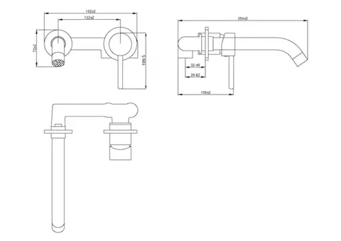 INVENA Umyvadlová baterie DAFNI, černá BP-88-U04-A