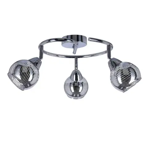 Spirálová stropní lampa 3X10W E14 LED chrom FORT