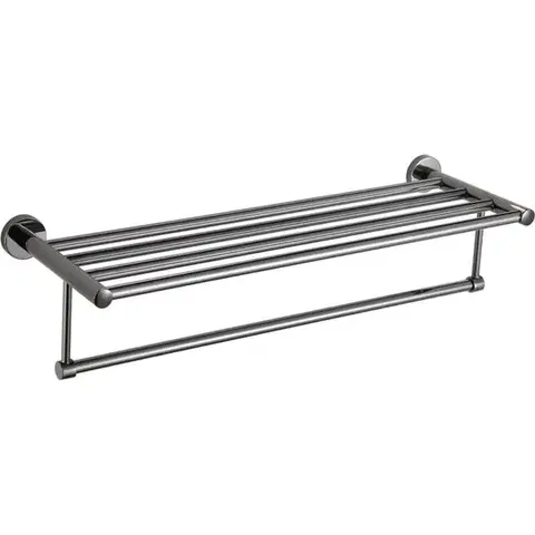 MEXEN Remo polička na ručník, black chrome 7050720-73