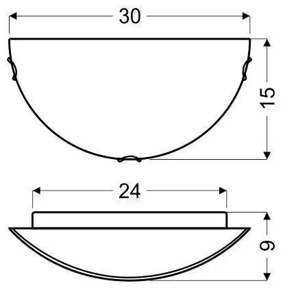 Stropní lampa Edgar E27